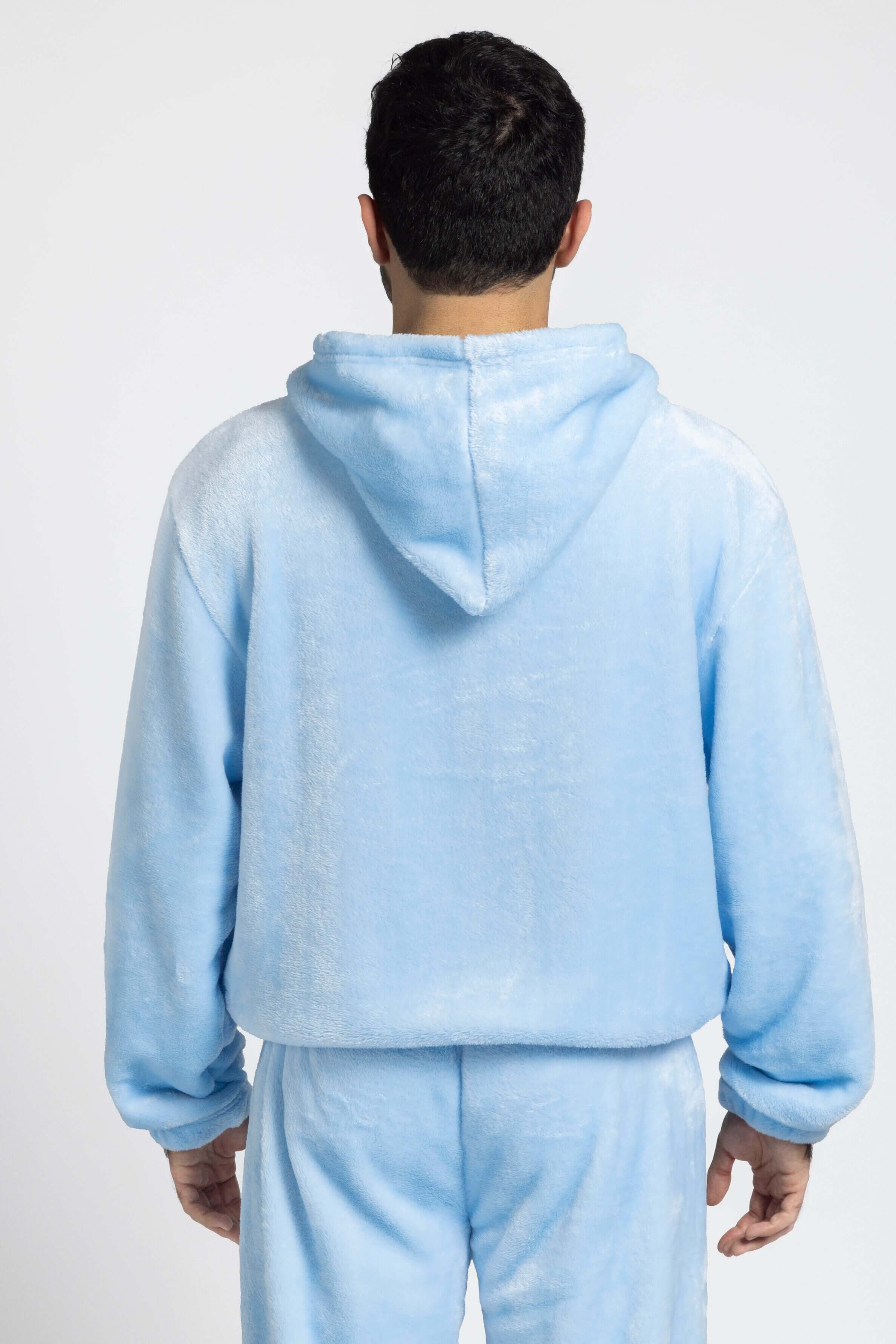 Sweat d'intérieur bleu ciel homme