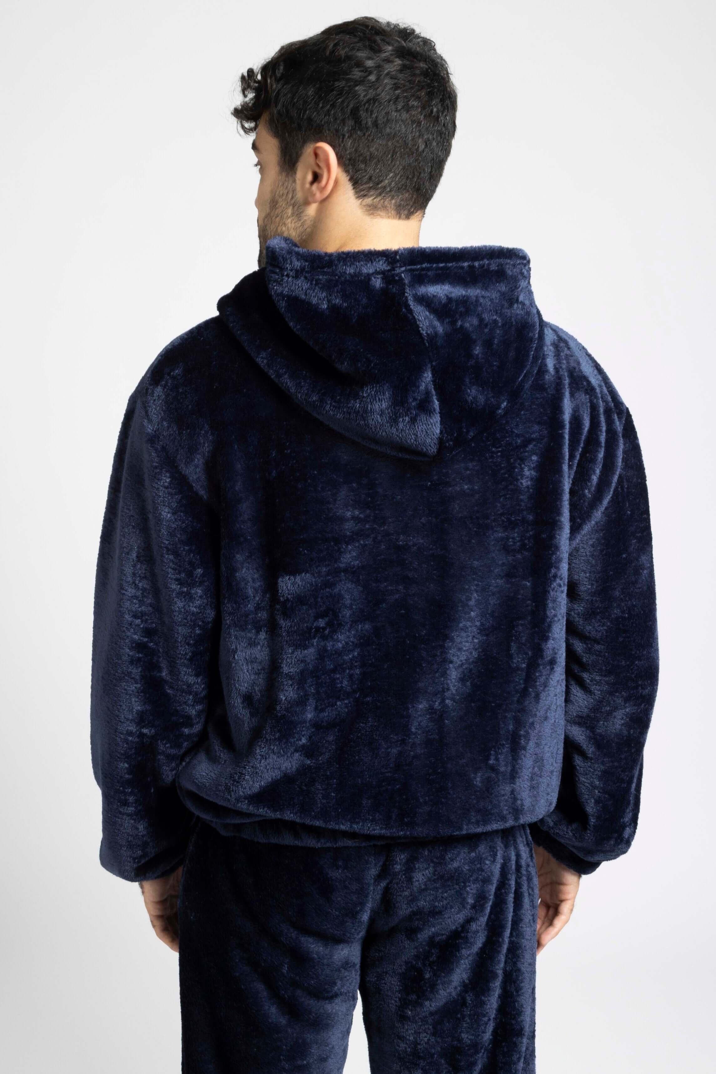 Sweat d'intérieur bleu marine homme