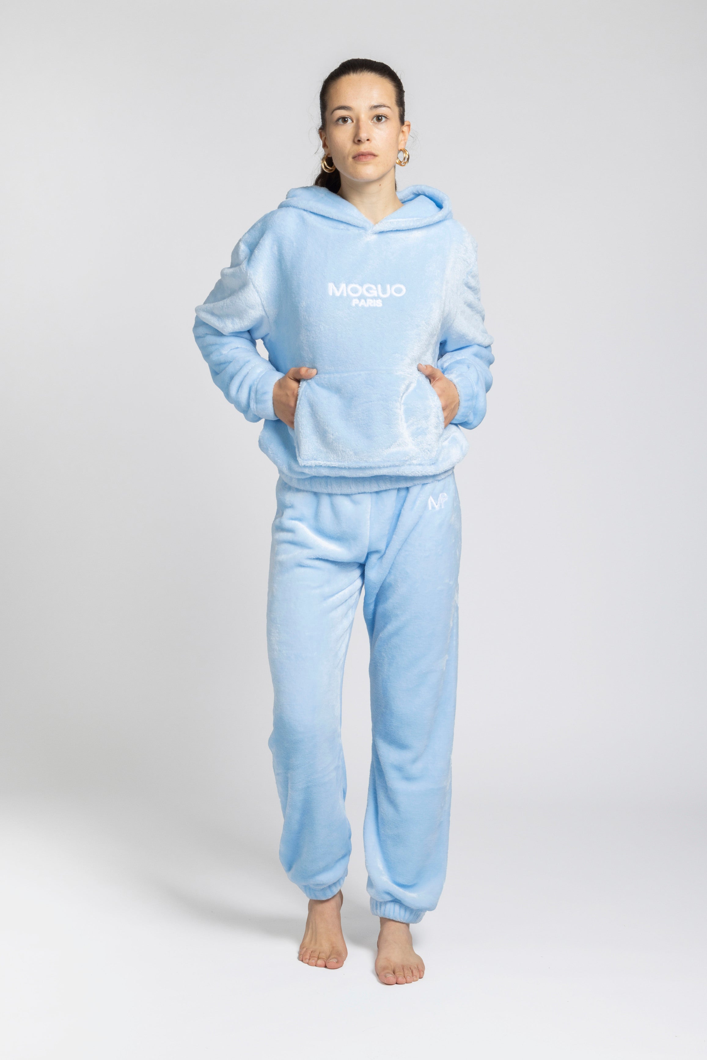 Himmelblaues Homewear-Set für Damen