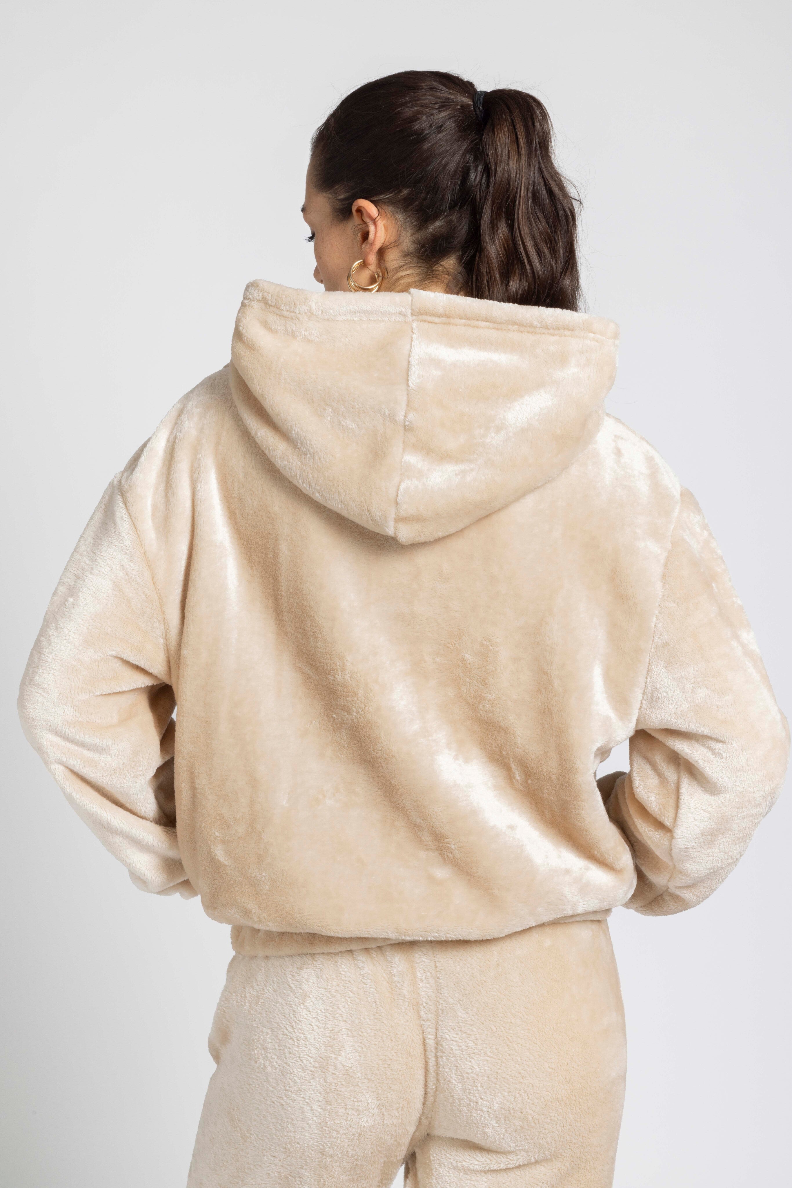 Sweat d'intérieur beige femme