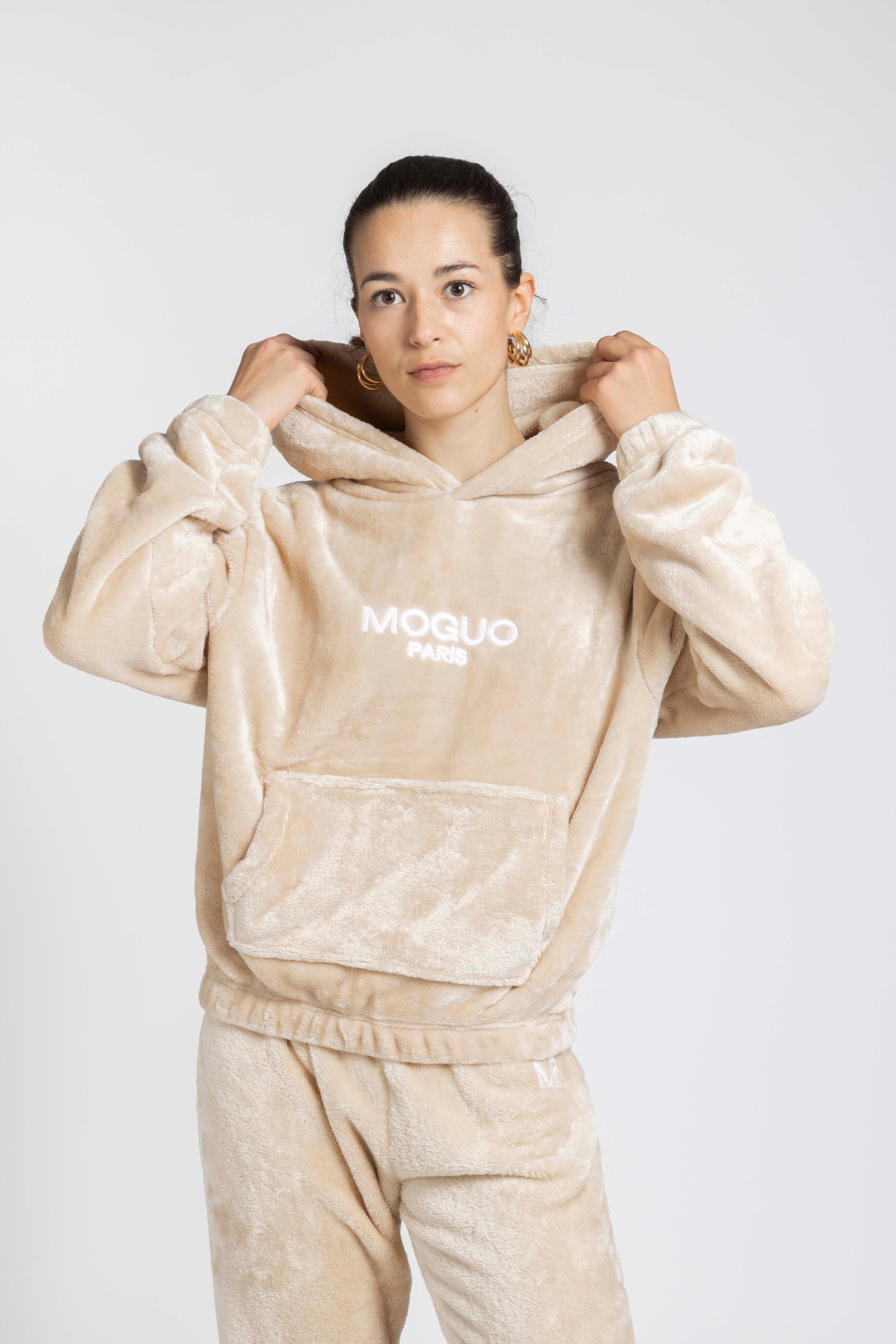 Sweat d'intérieur beige femme